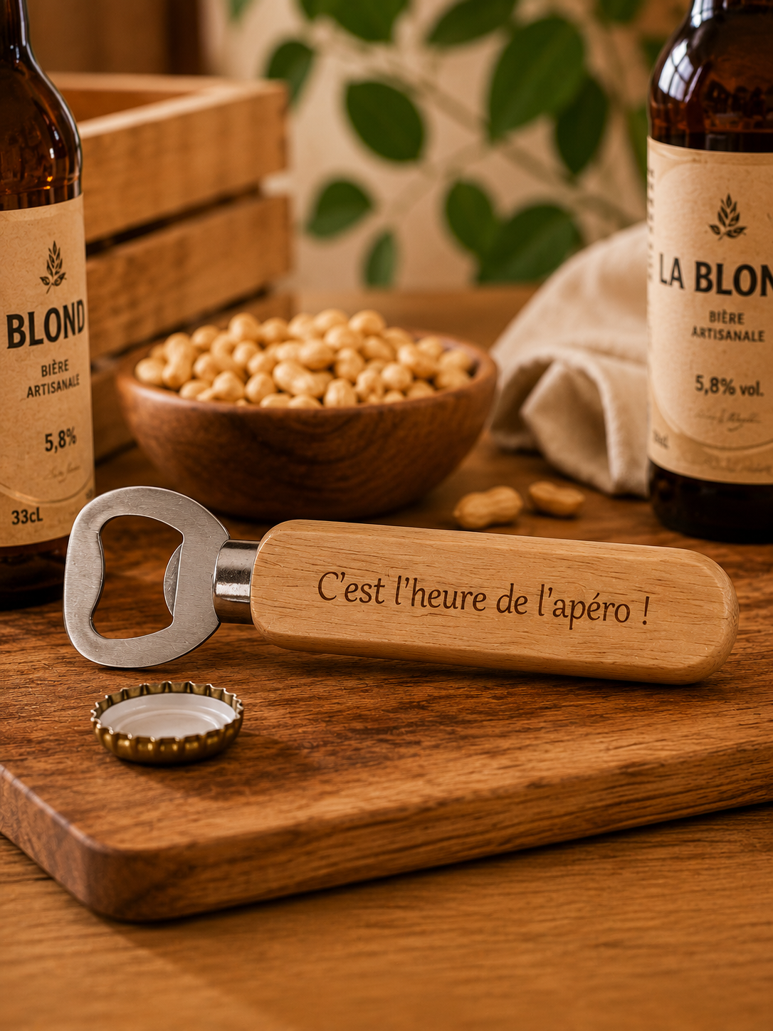 Décapsuleur "C'est l'heure de l'apéro !"