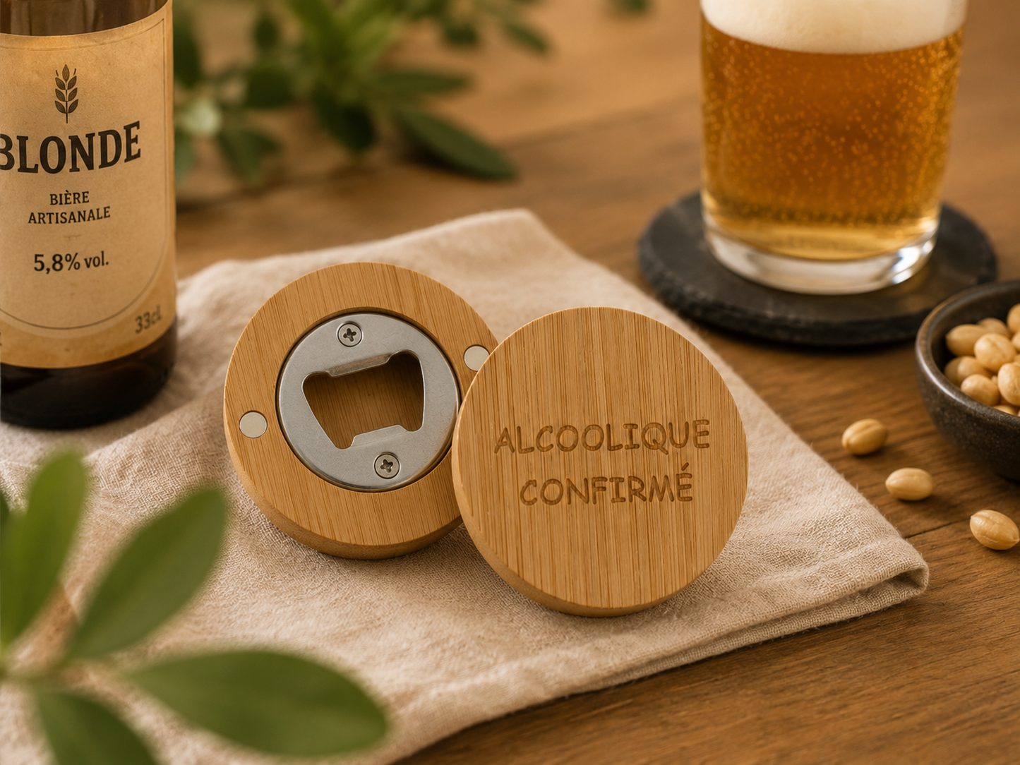 Décapsuleur aimanté "alcoolique confirmé"
