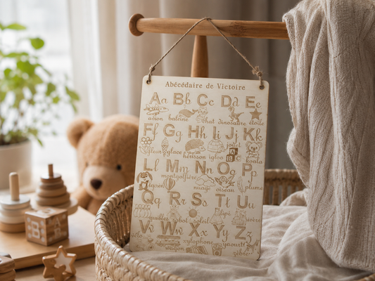 Abécédaire en bois personnalisable