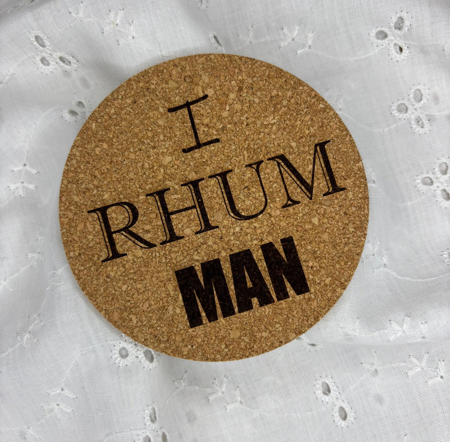 Dessous de verre en liège "I rhum man"