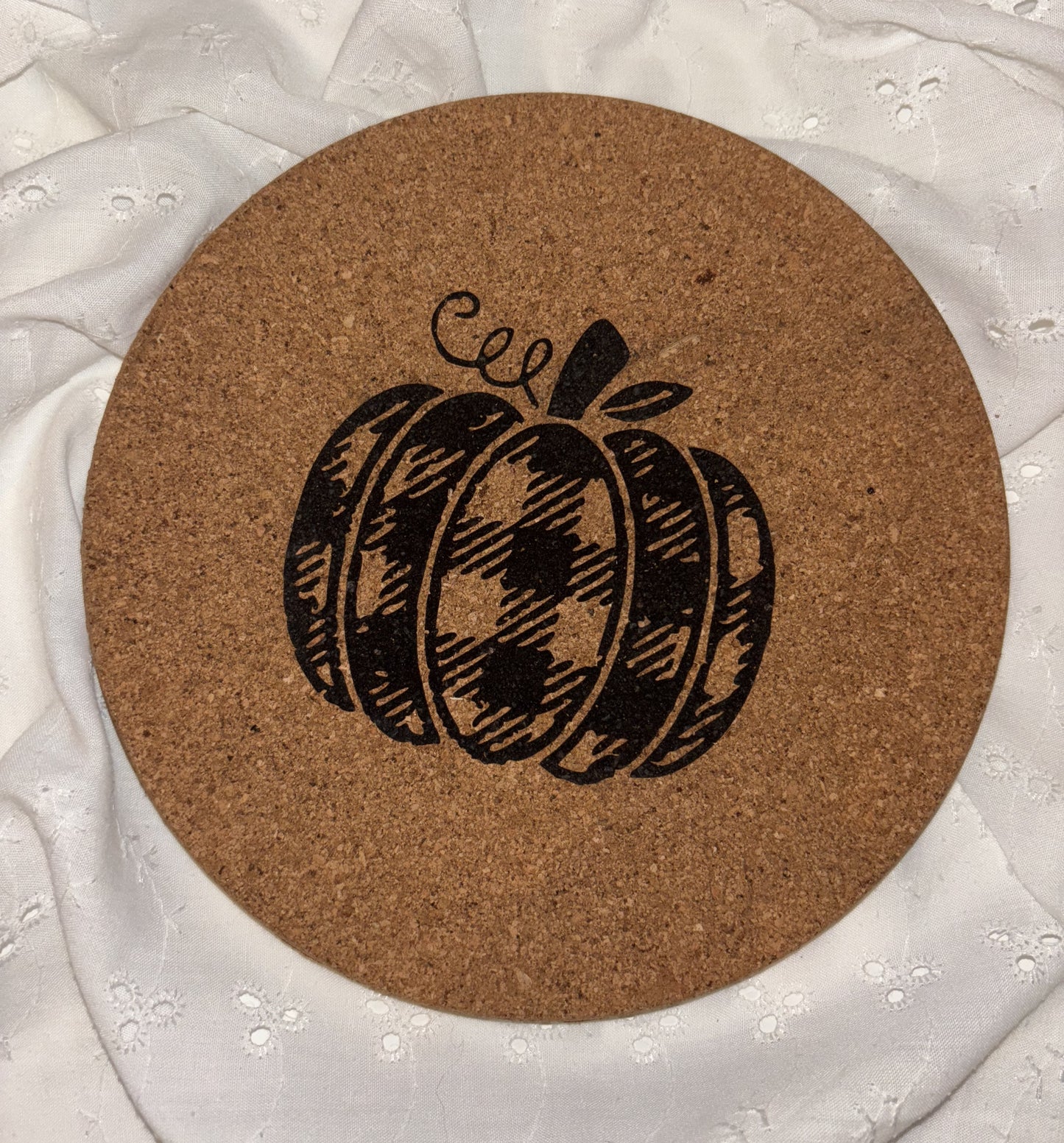 Dessous de plat en liège citrouille